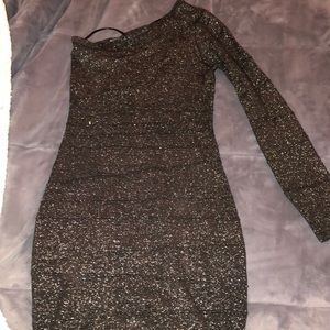 Sparkly one shoulder dress